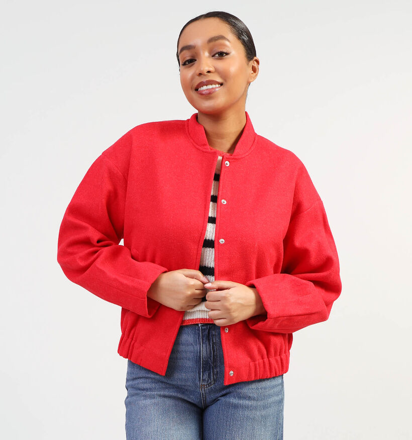 SISTERS POINT Vabaia Veste courte en Rouge pour femmes (356262)