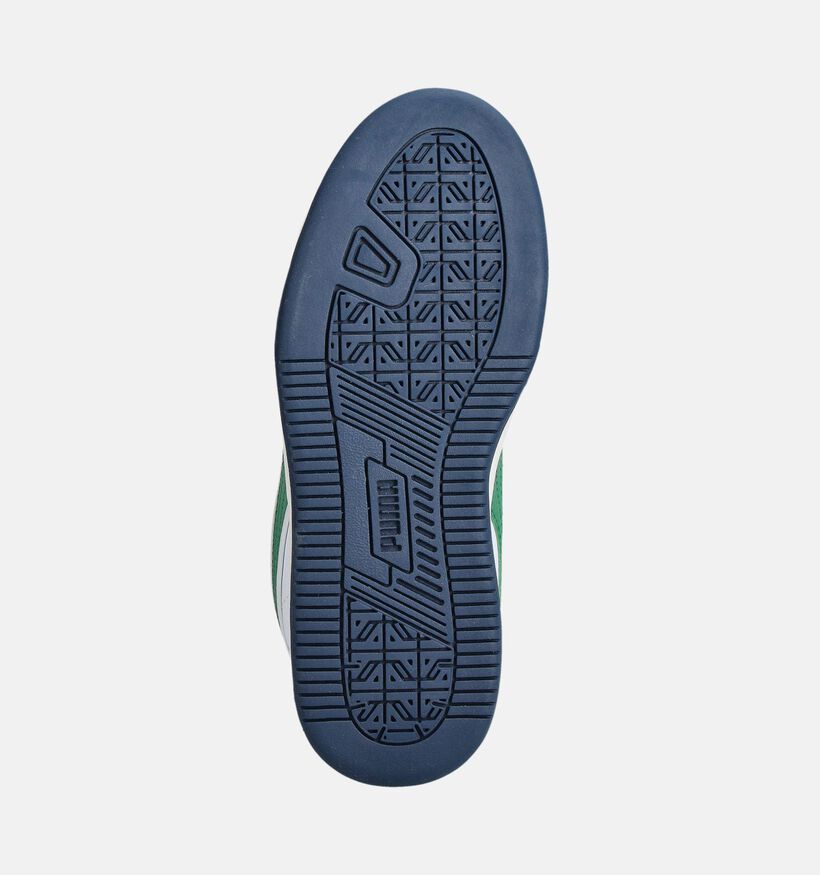 Puma Caven 2.0 Retro Baskets en Blanc/Vert pour filles, garçons (359195) - pour semelles orthopédiques
