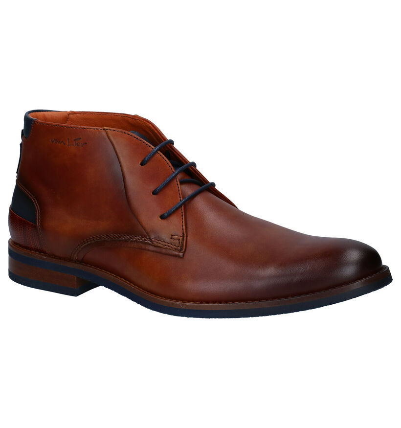 Van Lier Chaussures habillées en Cognac en cuir (291347)