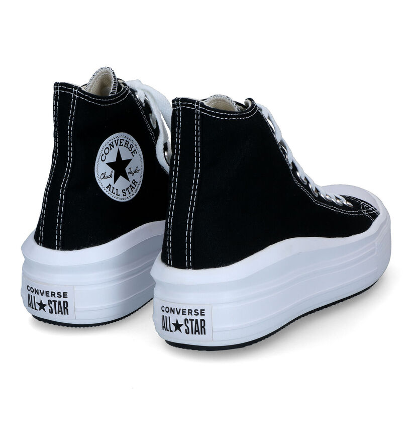 Converse Chuck Taylor AS Move Platform Baskets en Noir en textile (325497)
