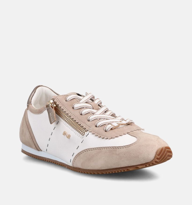 Nathan-Baume Baskets habill&eacute;es en Beige pour femmes (372233) - pour semelles orthop&eacute;diques