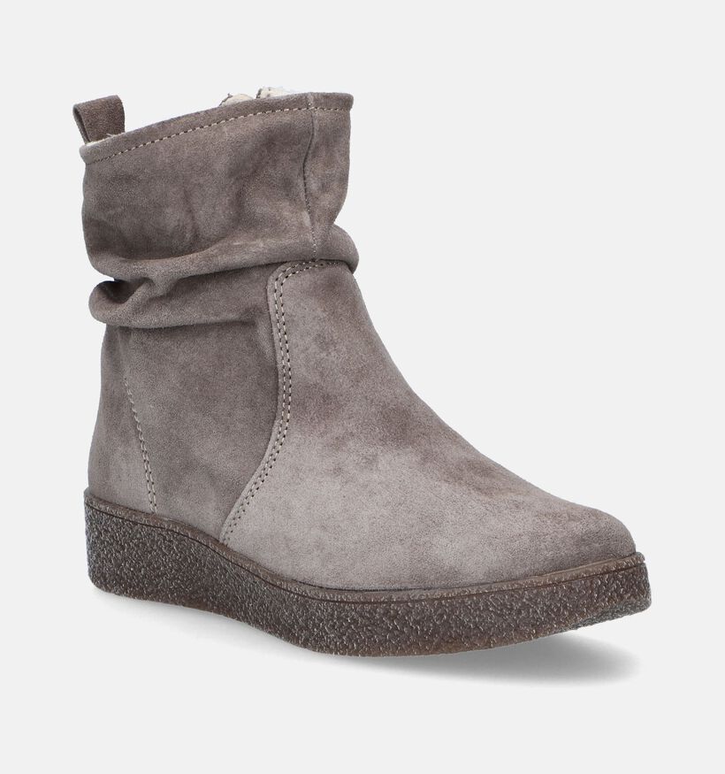 Solemade Marina 17 Grijze Enkellaarzen voor dames (346780) - geschikt voor steunzolen