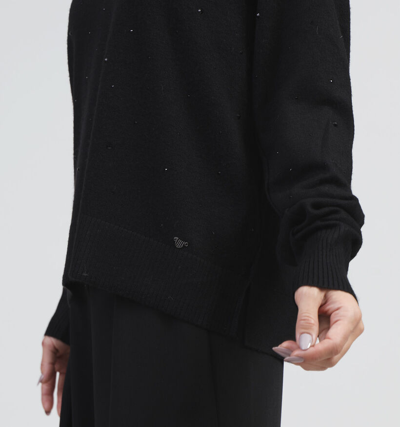 Orfeo Babeth Zwarte Trui met V-hals voor dames (354529)