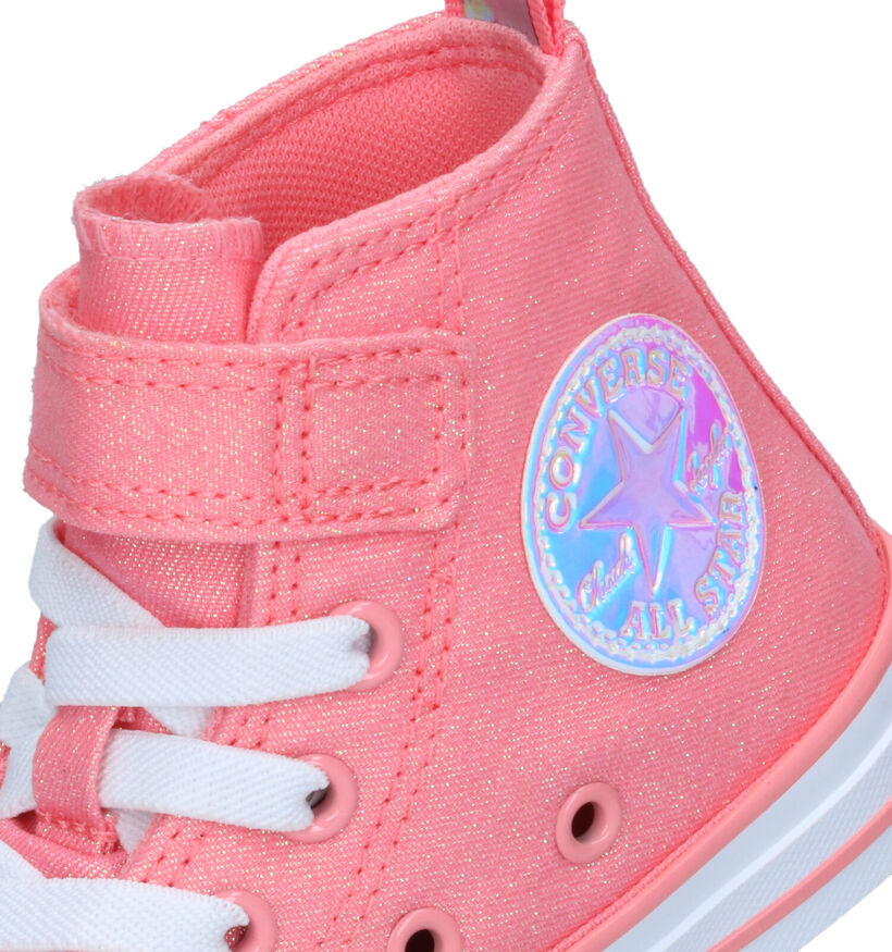 Converse Chuck Taylor All Star 1V Easy On Baskets en Rose pour filles (325486)