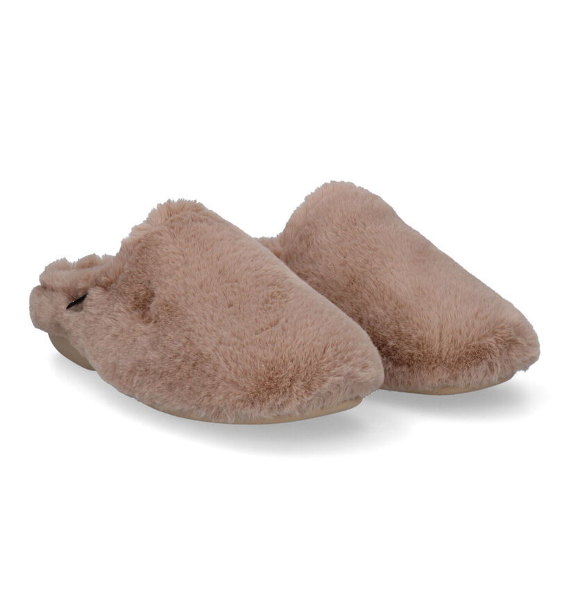 Scapa Pantoufles ouvertes en Taupe pour femmes (317044)