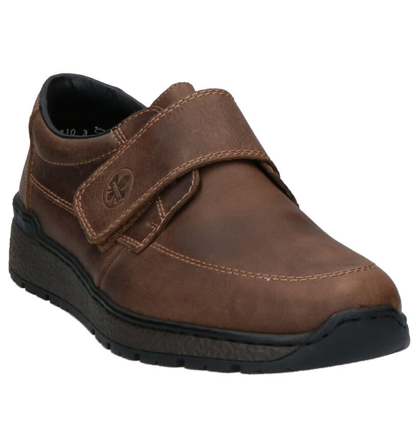 Rieker Chaussures slip-on en Brun clair en cuir (260551)