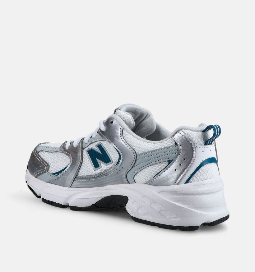 New Balance 530 Zilveren/Blauwe Sneakers voor meisjes (375218) - geschikt voor steunzolen