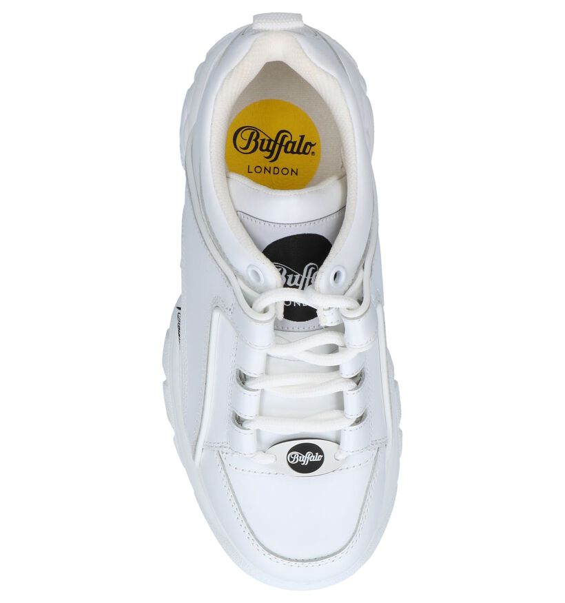 Witte Sneakers Buffalo London Classic Low in leer (240558)