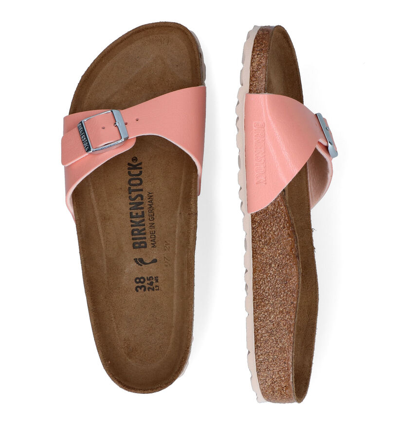 Birkenstock Madrid Zwarte Slippers in kunstleer (302977)