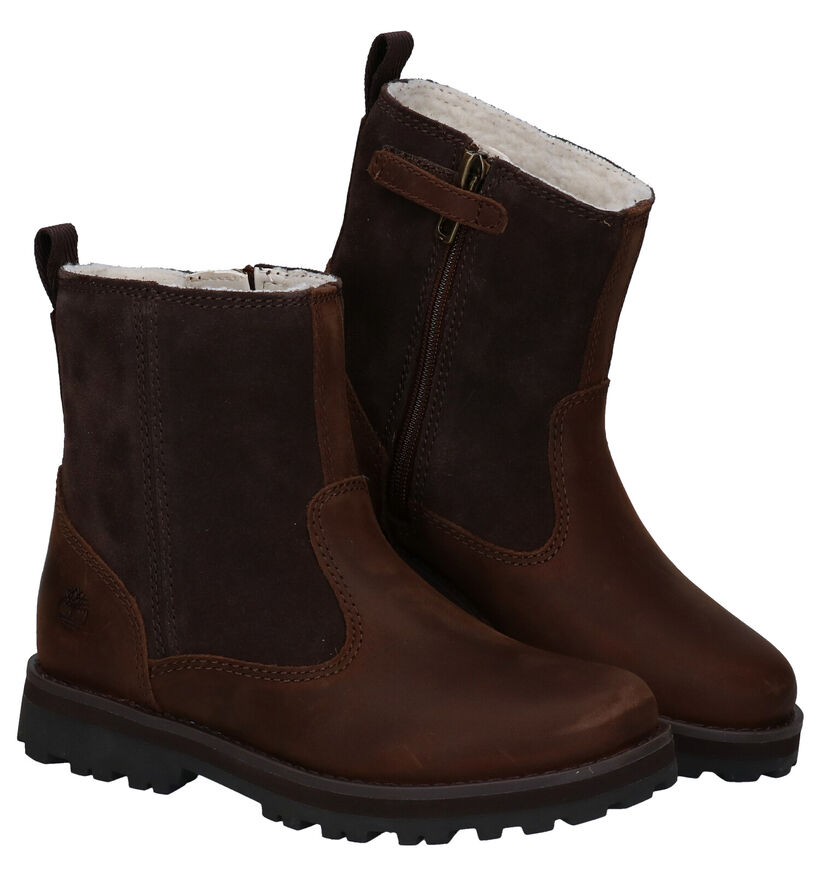 Timberland Courma Kid Chelsea Warm Lined Bruine Boots voor jongens (293777) - geschikt voor steunzolen