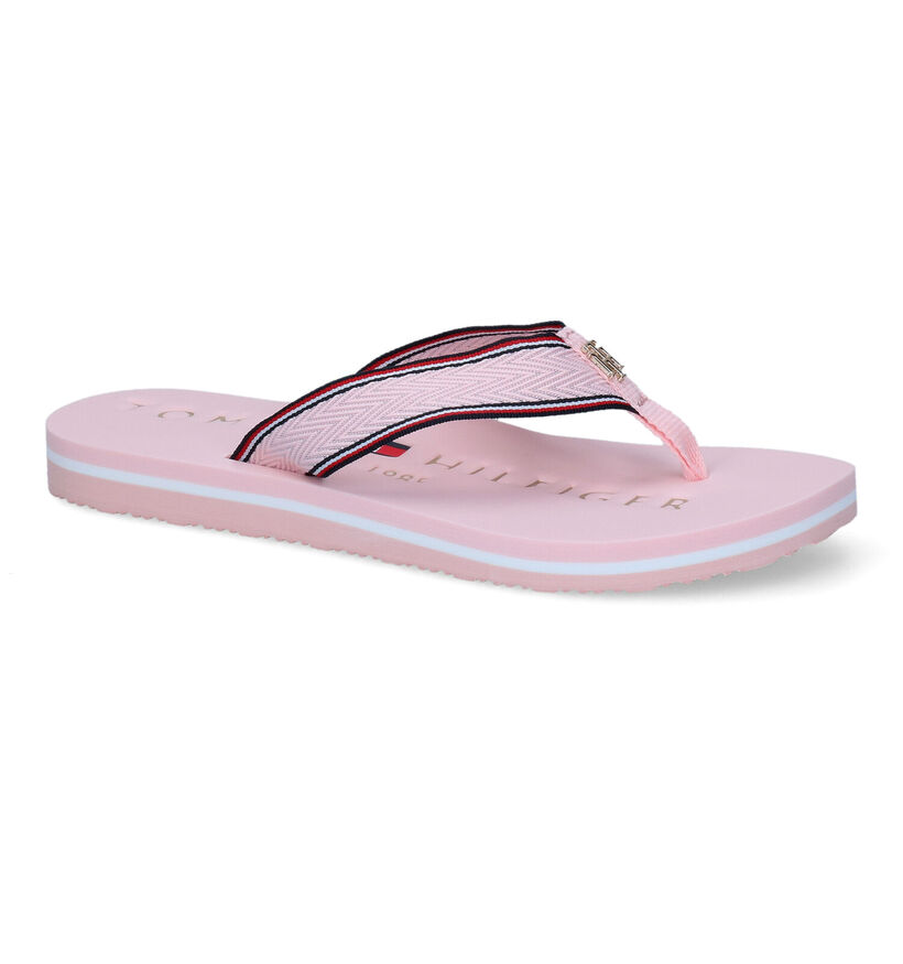 Tommy Hilfiger Hardware Flat Roze Teenslippers voor dames (303990)