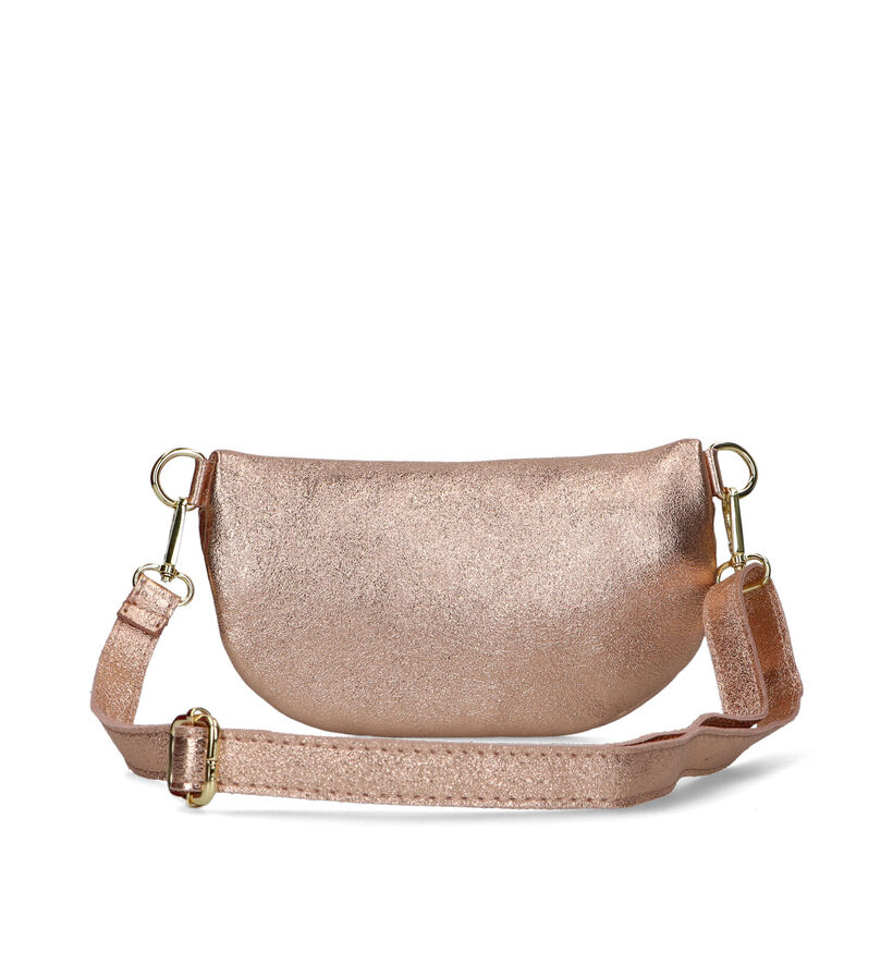 Via Limone Sac banane porté croisé en Or Rose en cuir (328703)