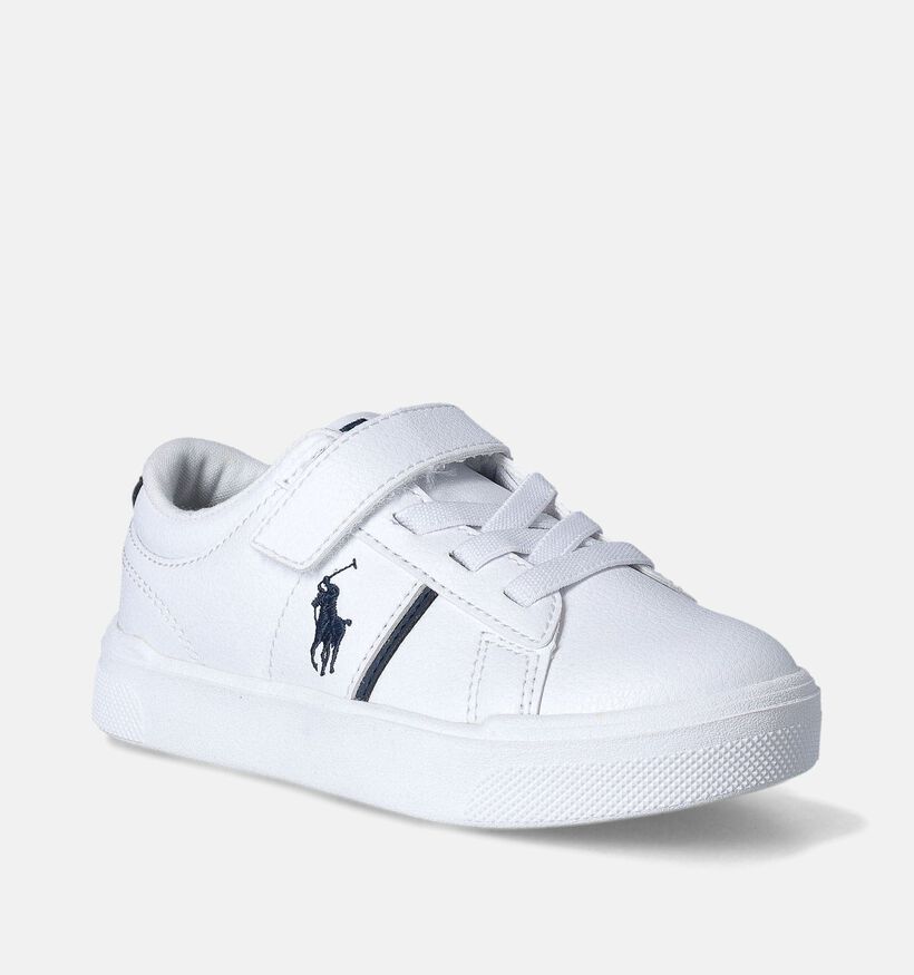 Polo Ralph Lauren Frazier Chaussures basses en Blanc pour garçons (353510)