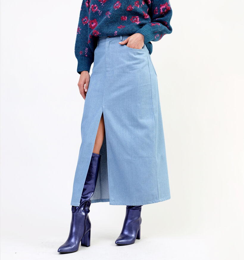 Pieces Asta Blauwe Maxi rok voor dames (336413)