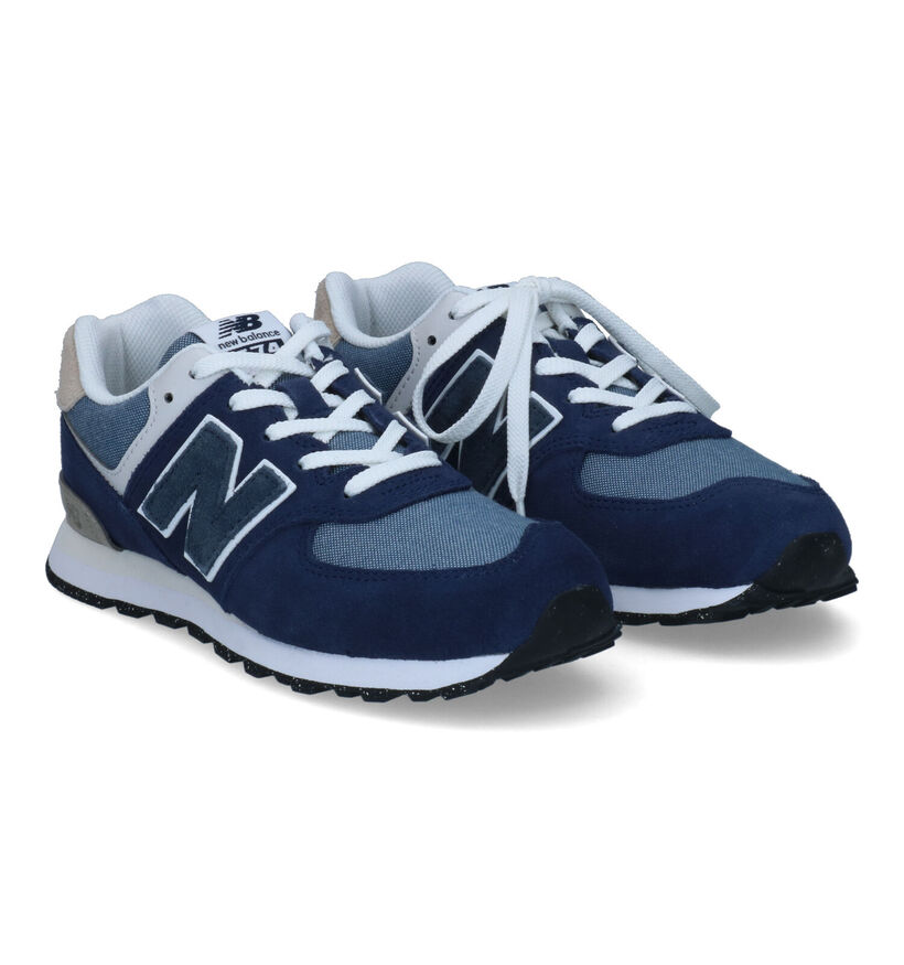 New Balance GC574 Blauwe Sneakers voor jongens (319258)