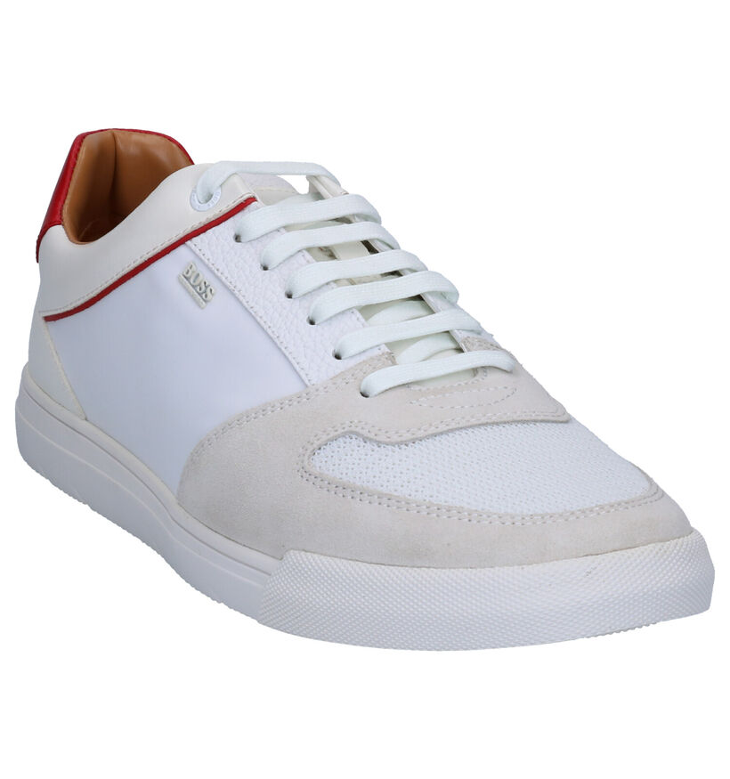 Hugo Boss Chaussures basses en Blanc en cuir (266983)