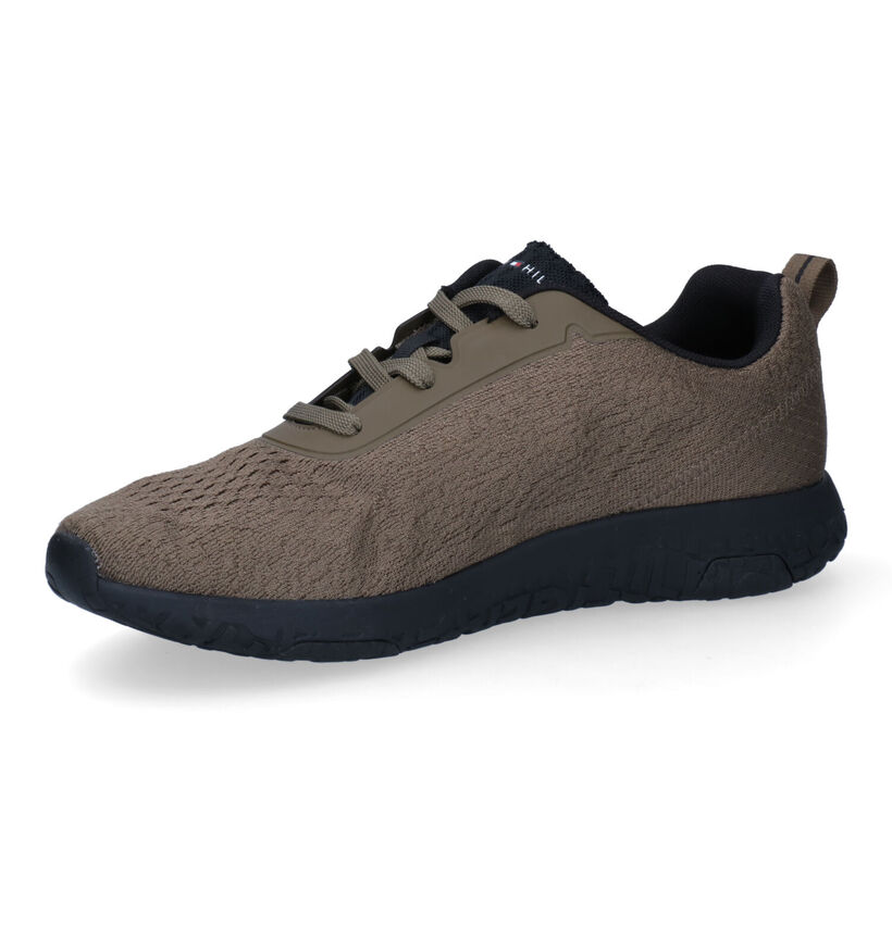 Tommy Hilfiger Lightweight Baskets en Kaki pour hommes (300701) - pour semelles orthopédiques