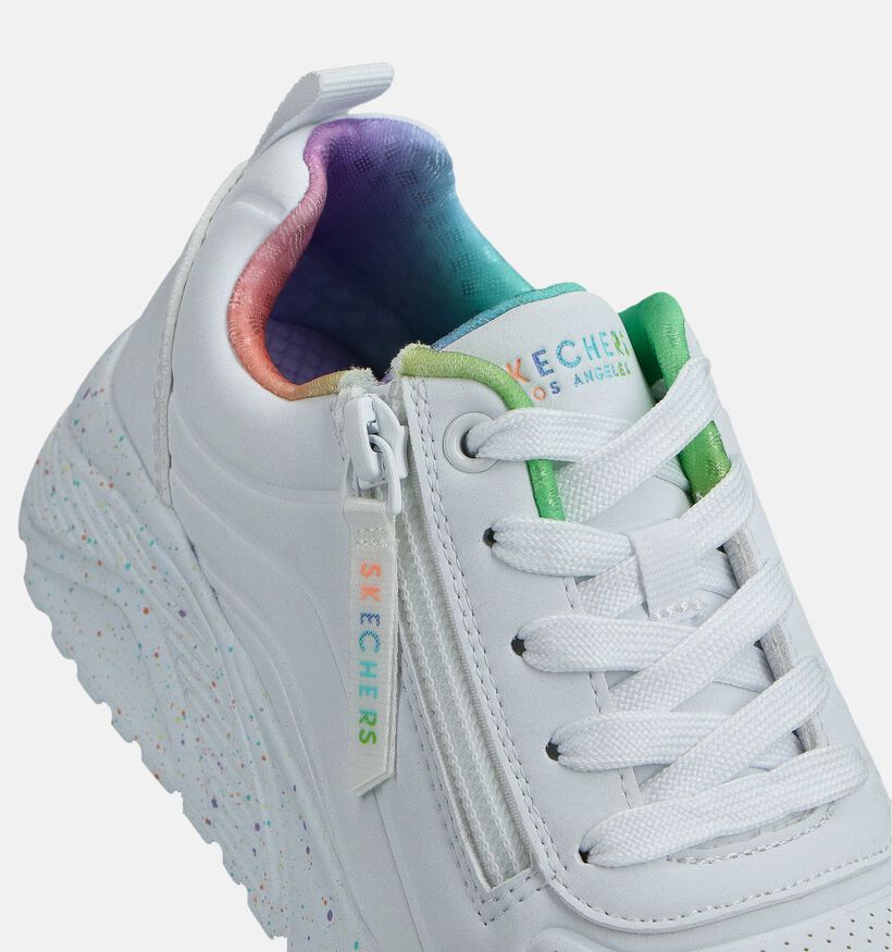 Skechers Uno Lite Vivid Splash Witte Sneakers voor meisjes (367526)