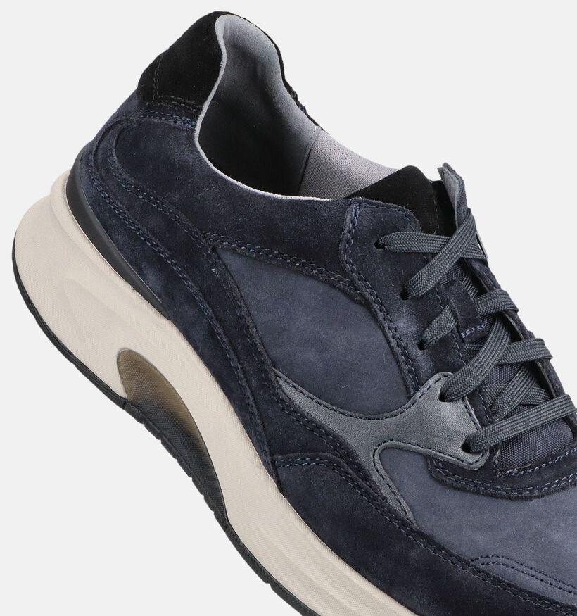Gabor Chaussures plates en Bleu fonc&eacute; pour hommes (380910) - pour semelles orthop&eacute;diques