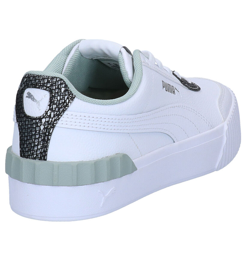 Puma Carina Lift Snake Witte Sneakers in kunstleer (280800)