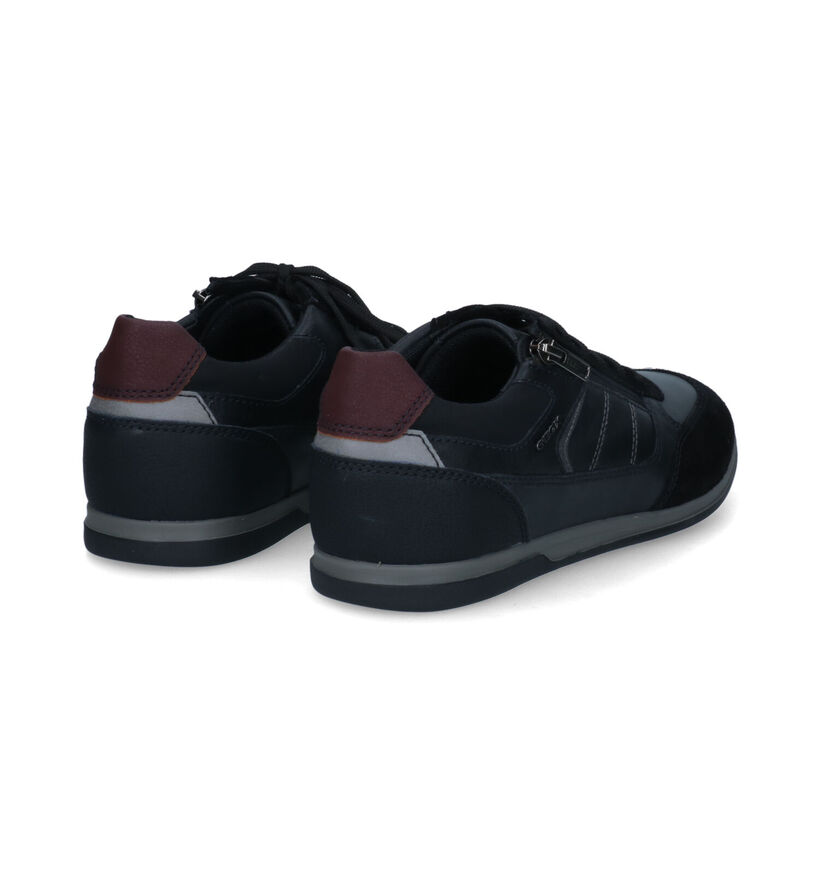 Geox Renan Zwarte Lage Schoenen in kunstleer (313676)