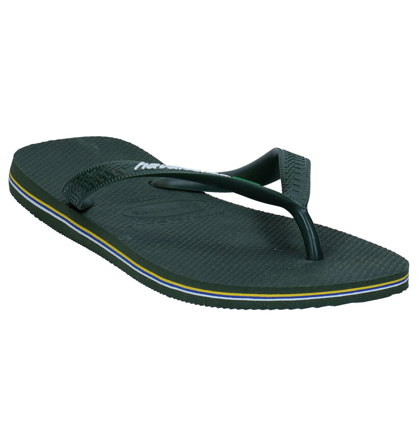 Havaianas Brasil Logo Blauwe Teenslippers in kunststof (289870)