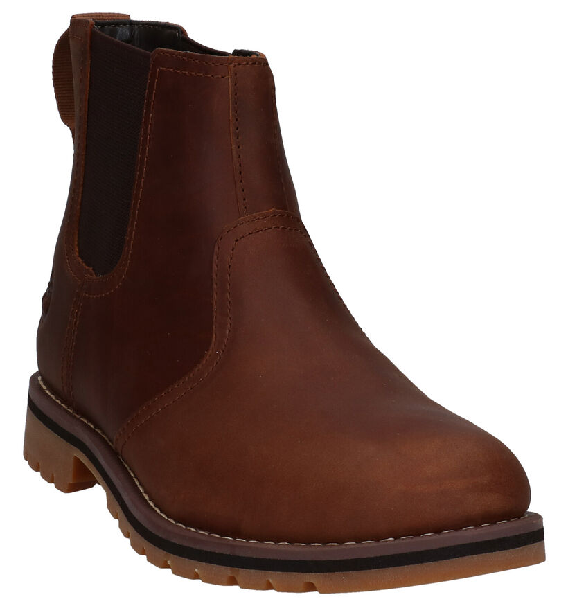 Timberland Larchmont II Chelsea Cognac Bottines voor heren (328648) - geschikt voor steunzolen