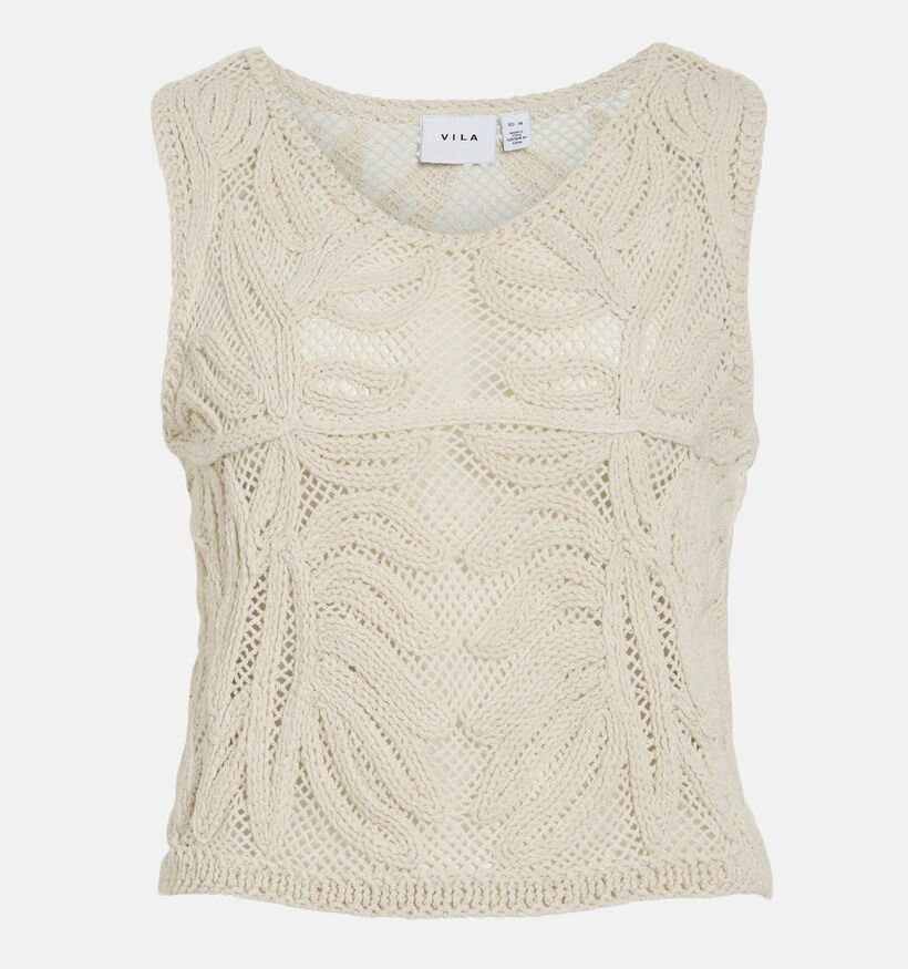 Vila Siamsa D&eacute;bardeur en Beige pour femmes (382255)