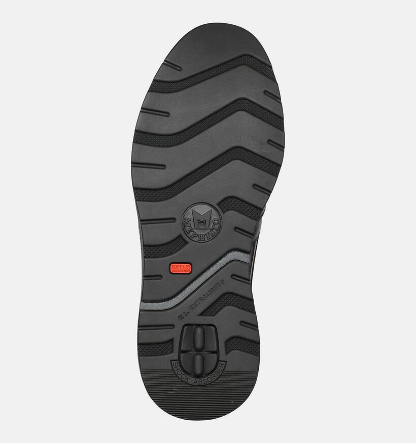Mephisto Remi Randy Donkerbruine Schoenen met Veters en Rits voor heren (379014) - geschikt voor steunzolen