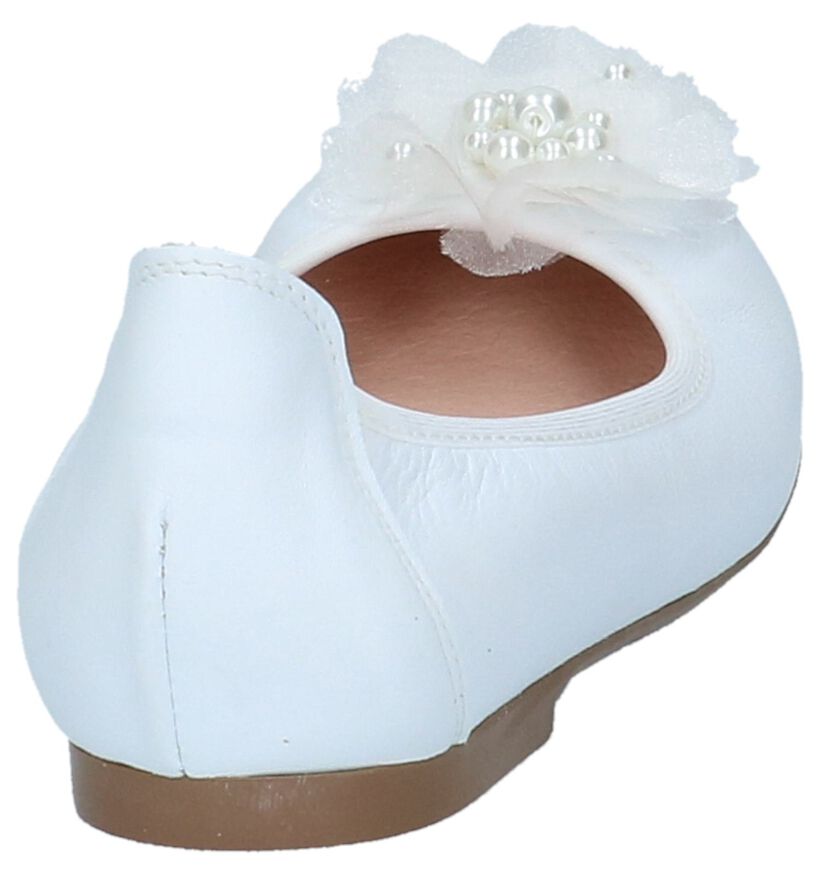 Acebos Ballerines en Blanc en cuir (214941)