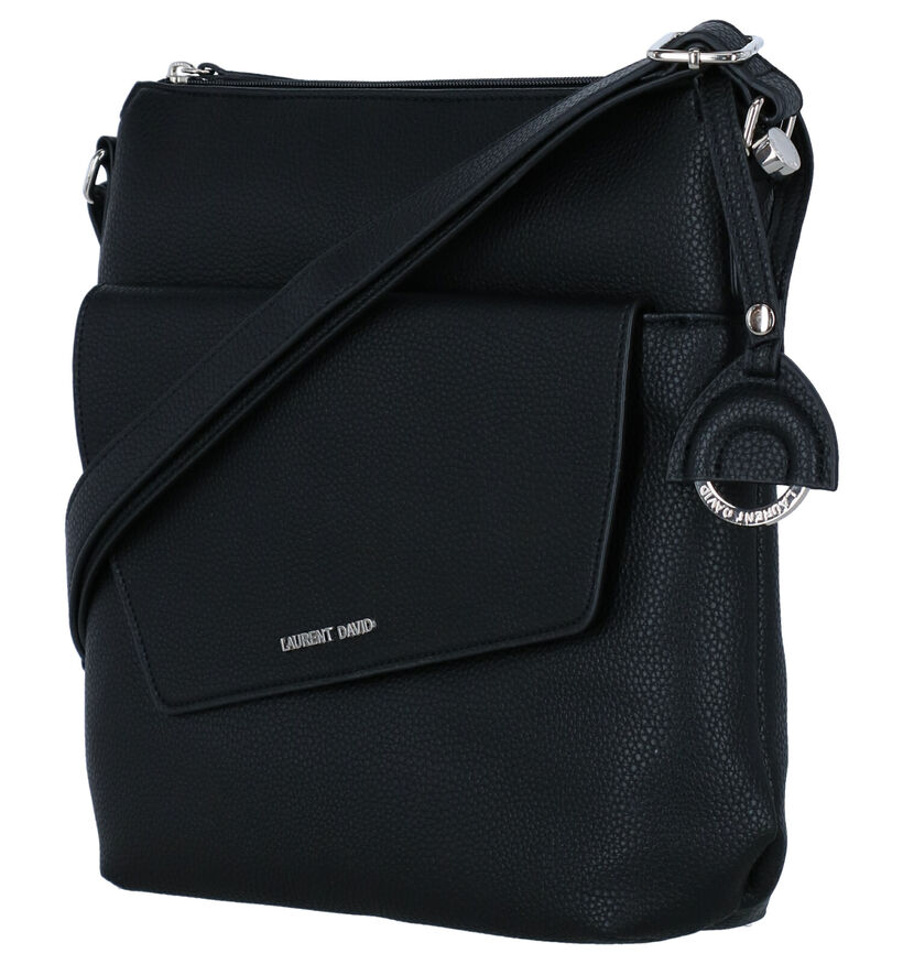 Laurent David Maura Zwarte Crossbody Tas in kunstleer (282600)