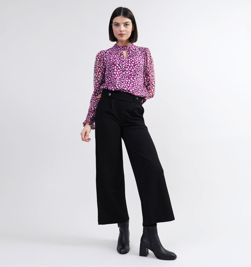 JDY Geggo Zwarte Wijde broek L32 voor dames (351368)
