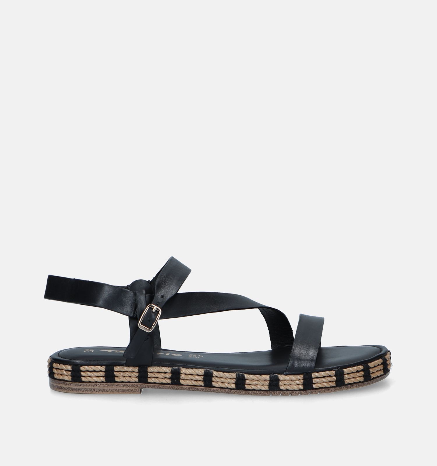Tamaris Zwarte Platte sandalen Dames Sandalen Online op TORFS.BE