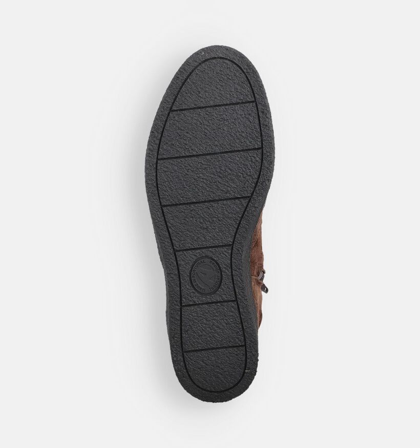 Solemade Bruine Platte Enkellaarzen voor dames (364112) - geschikt voor steunzolen