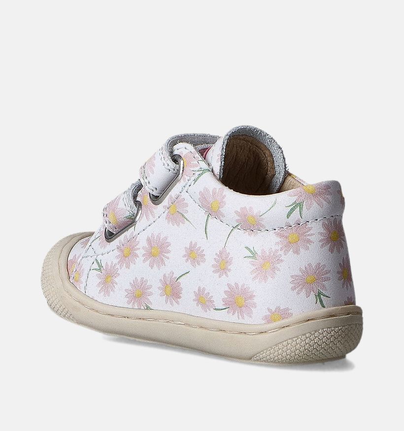 Naturino Cocoon VL Calf Witte Babyschoentjes voor meisjes (355323) - geschikt voor steunzolen