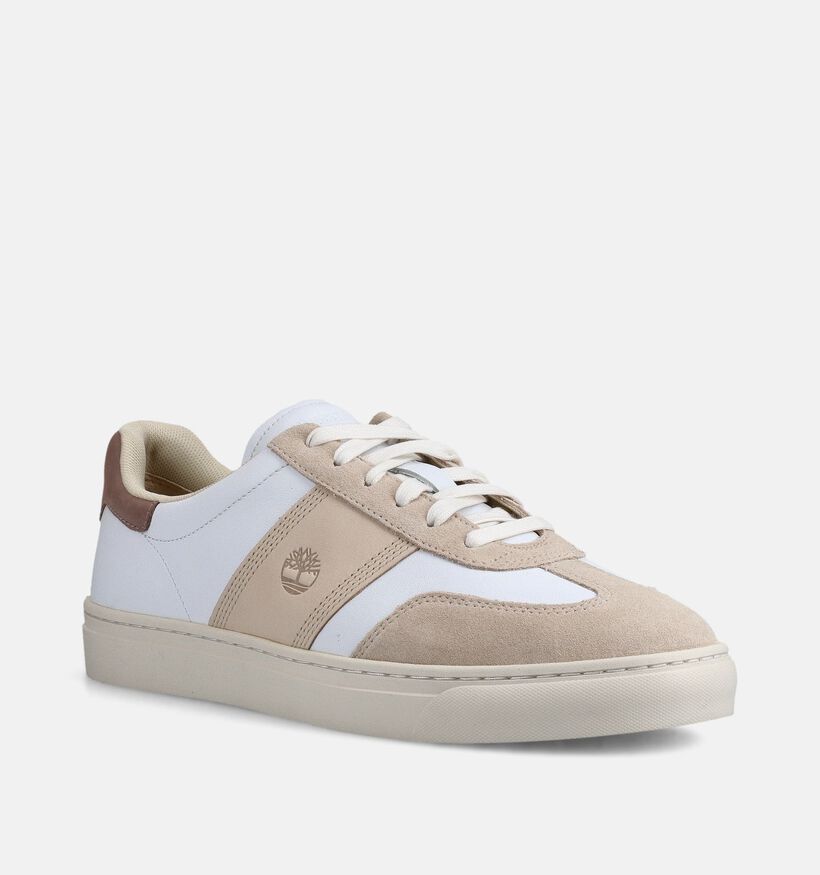 Timberland Lisbon Street Low Witte/Beige Veterschoenen voor heren (369225) - geschikt voor steunzolen