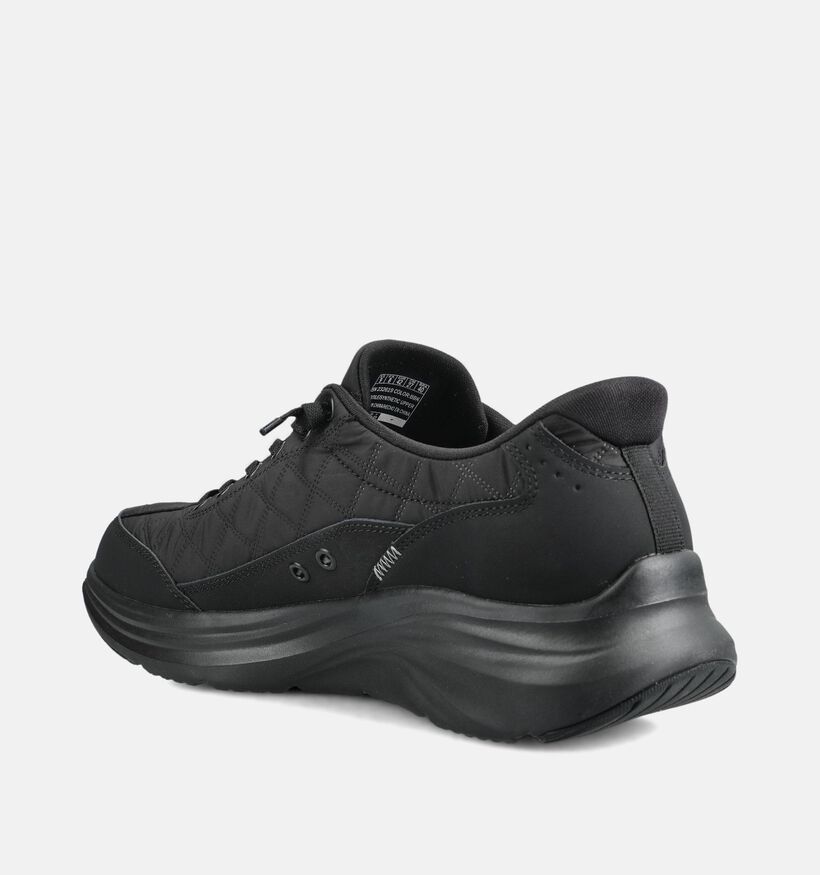 Skechers Contour Foam Cozy Fit Slip-ins en Noir pour hommes (376901) - pour semelles orthop&eacute;diques