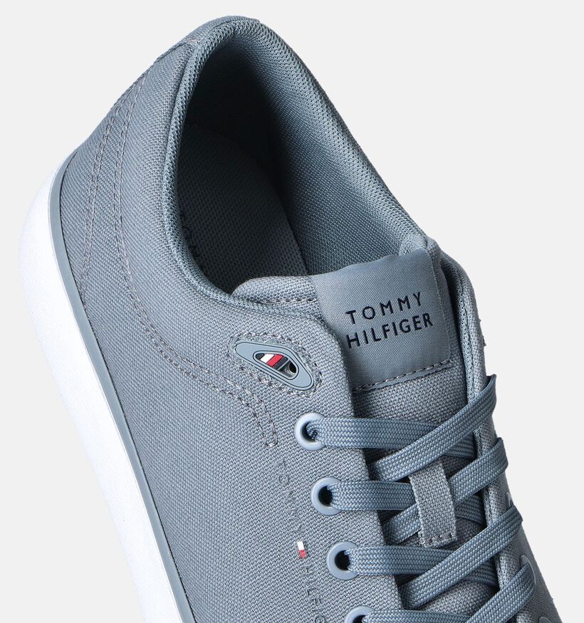 Tommy Hilfiger Grijze Canvas Veterschoenen voor heren (352834) - geschikt voor steunzolen