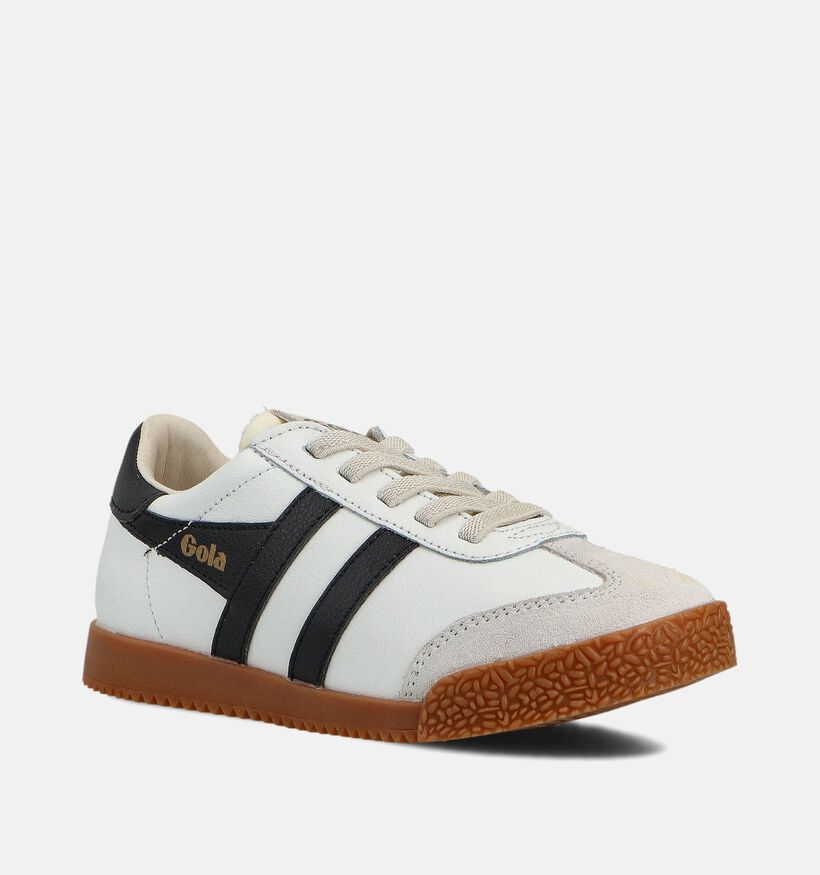 Gola Elan Leather Witte Sneakers voor jongens, meisjes (352368)
