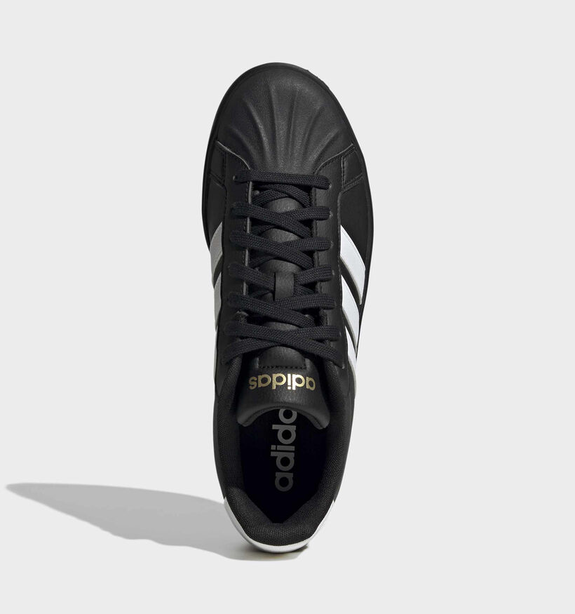 adidas Streettalk Baskets en Noir/Blanc pour femmes (372857) - pour semelles orthop&eacute;diques