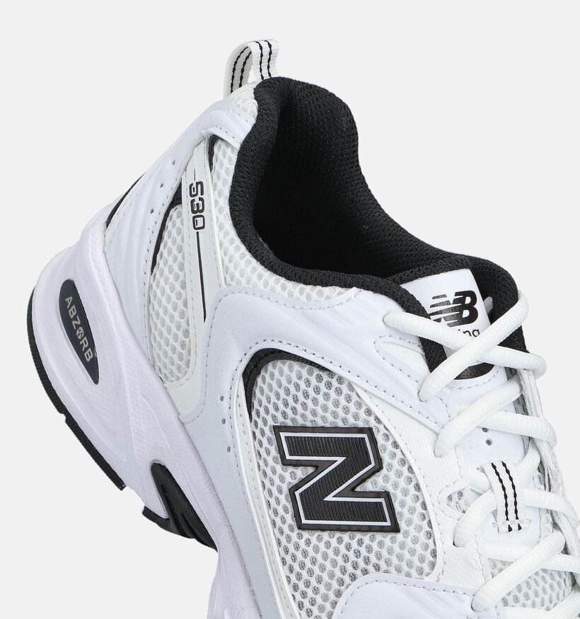 New Balance 530 Zwarte Sneakers New Balance 530 Witte Sneakers voor heren (366256) - geschikt voor steunzolen