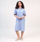 JDY Mila Robe mi-longue en lin en Bleu pour femmes (357372)