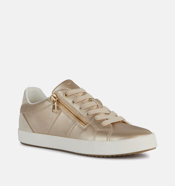 Geox Respira Sneakers White/Off white/Goud