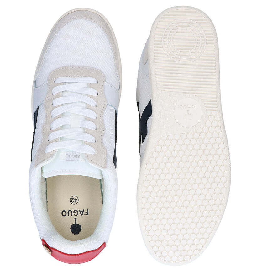 Faguo Hazel Witte Sneakers in stof (281083)