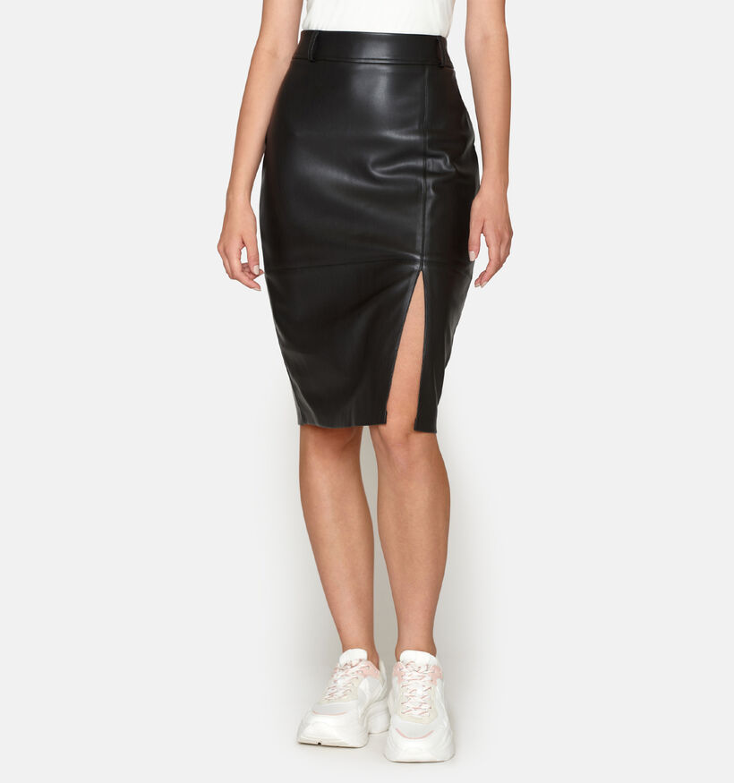 SISTERS POINT Dalila Jupe avec fente en Noir pour femmes (349350)