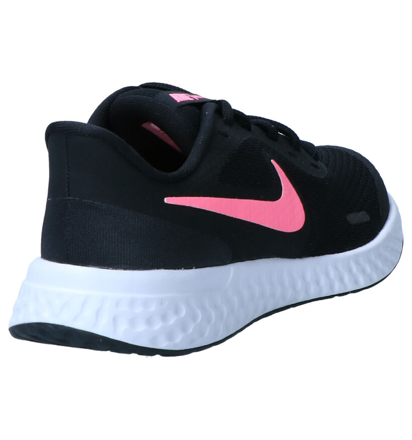 Nike Revolution 5 Baskets en Rose en textile (283831)