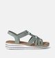 Rieker Groene Sandalen met sleehak voor dames (354967)