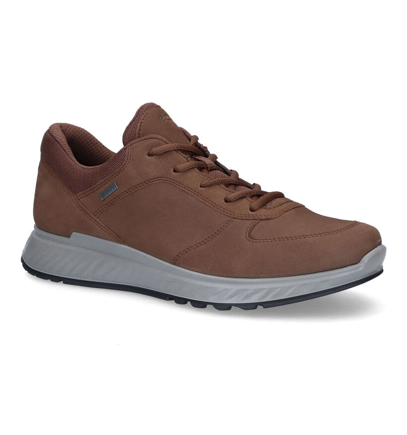 ECCO Exostride Bruine Veterschoenen in gore-tex (314629)