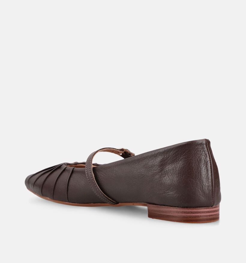 Tango Ballerines en Brun fonc&eacute; pour femmes (375543)