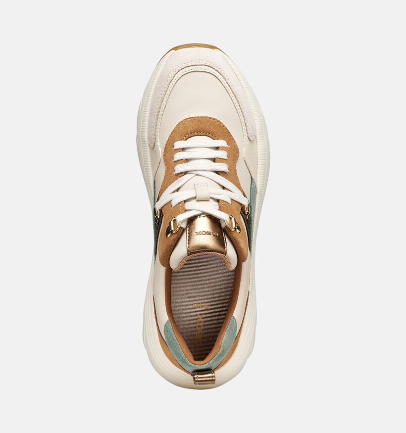 Geox Diamanta Baskets en Beige/Multi pour femmes (377784) - pour semelles orthop&eacute;diques
